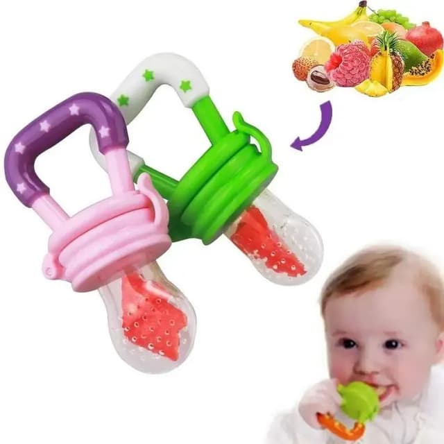 Baby Fresh Fruit Feeder with Teether – Safe Mesh Feeder for Real Food (5+ Months) by Pacifier/pecifier
