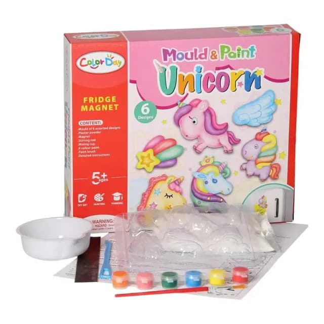 Mould & Paint Garden Fridge Magnet Craft Activity Toy