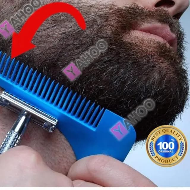 Muslim Beard Khat: Shaping Beard Shaper PLUS Comb for Perfect Beard Lines and Trims