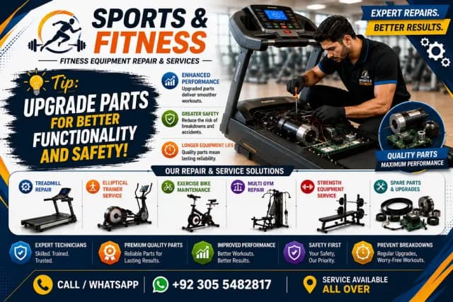 PROFESSIONAL TREADMILL & GYM MACHINE REPAIR SERVICES / TECHNICIAN