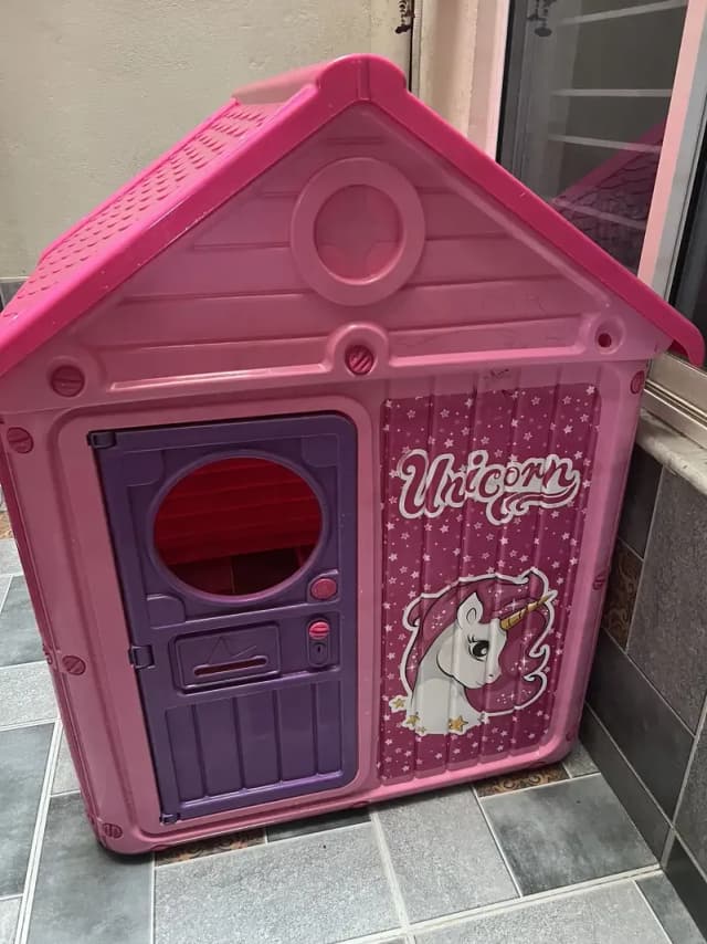 Unicorn Kids doll house baby doll house pink doll house