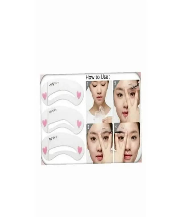6-In-1 Eyeliner and Eyebrow Stencil Set