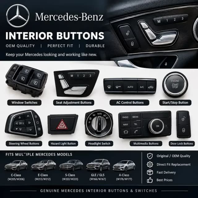 Mercedes Interior Buttons & Switches | All Models | On Order