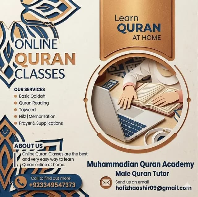 online male Quran tutor