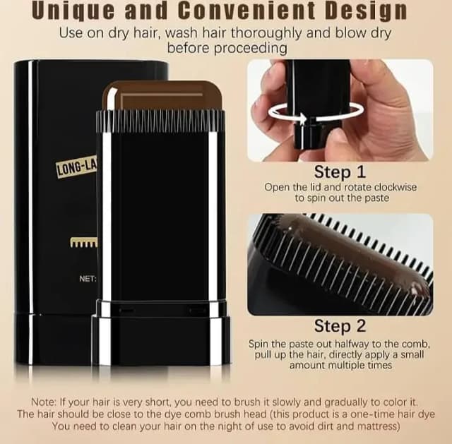 urgent hair dye comb