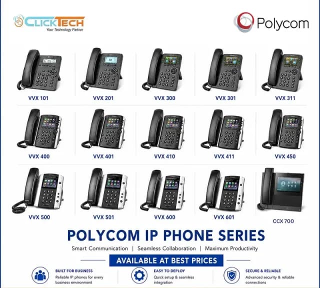 Polycom IP Phones | Cisco | Grnadstream | Unify | Fanvil | Yealink