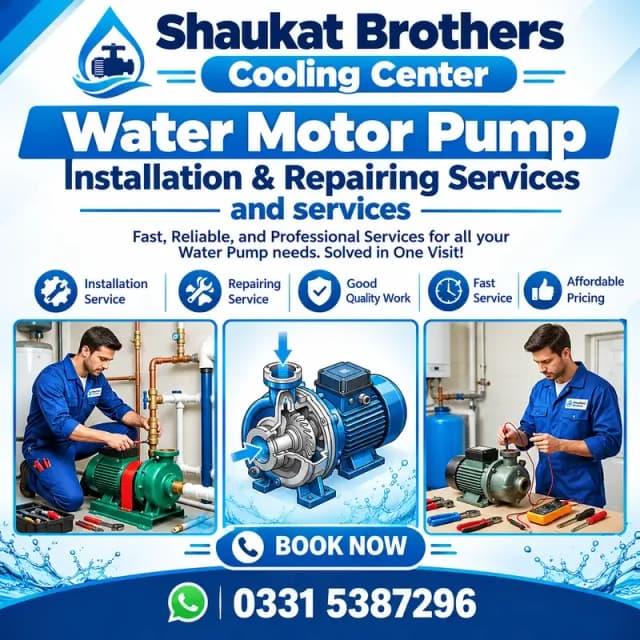Water Pump Repair & Maintenance /  Water Pump Wiring & Fitting