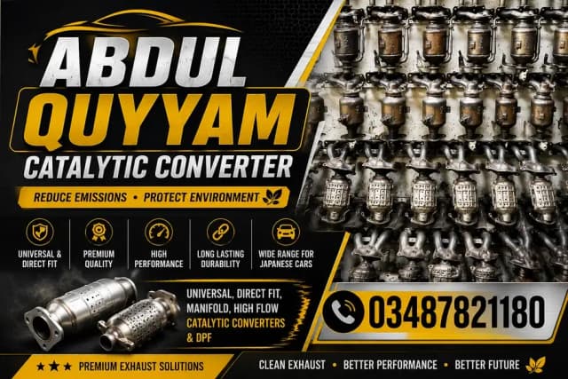 Abdul Quyyam Toyota Vitz Catalytic Converter | Best Price in Karachi