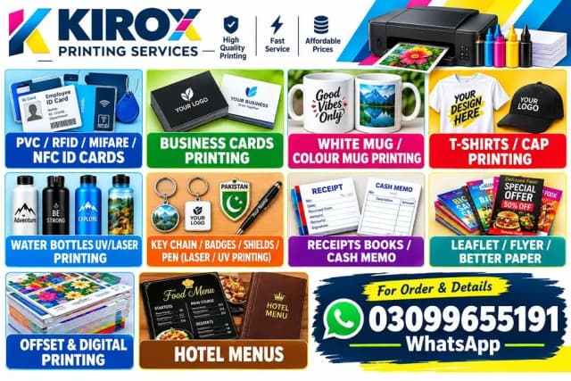 PRINTING (PVC,RFID,MIFARE,NFC,BOTTLE,PEN,LASER), INKJET,LASER
