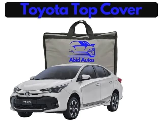 Toyota Yaris PVC Cotton Car Top Cover (2020–2021) – Waterproof and Scratch-Resistant