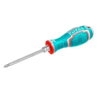 TOTAL CR-V 2-in-1 Screwdriver Set with Interchangeable Handle THT250226