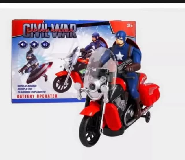 Avengers Motor Bike battery operated sound and lights for kids