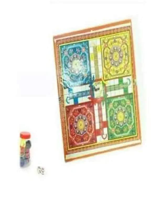 Ludo Game Board Set with Playing Pieces