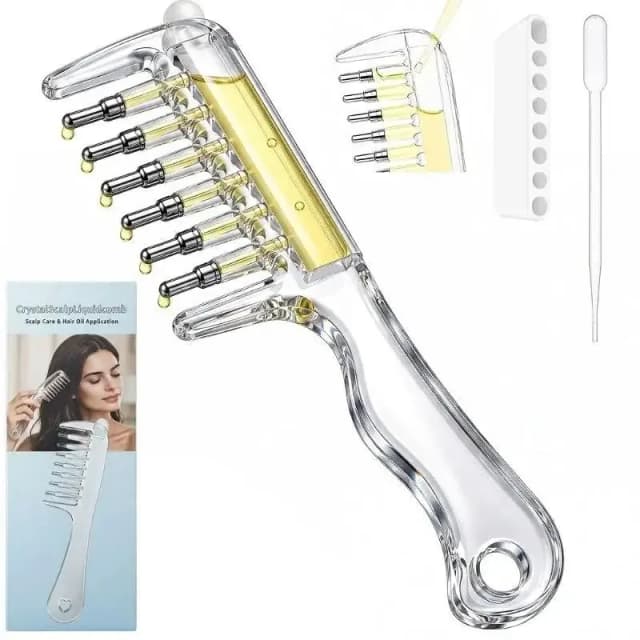 Refillable Hair Oil Applicator Comb