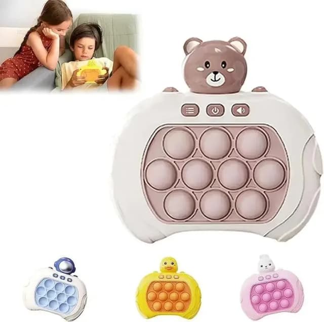 RN Pop Fidget Game Console - Bubble Push Puzzle Toy for Kids, Birthday Gift for Girls and Boys