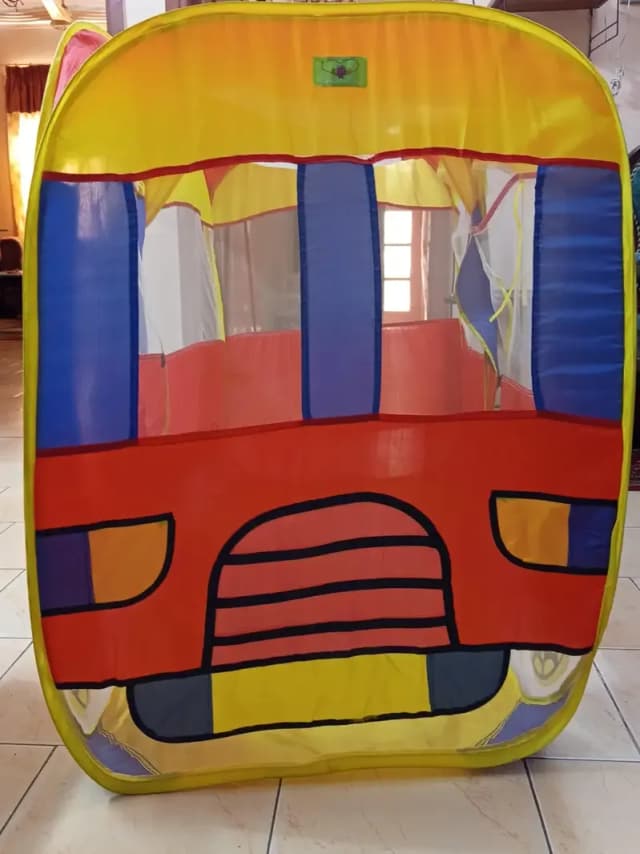 Playhouses Tent for Kids Pop Up Bus Kid Play House 57x37x27