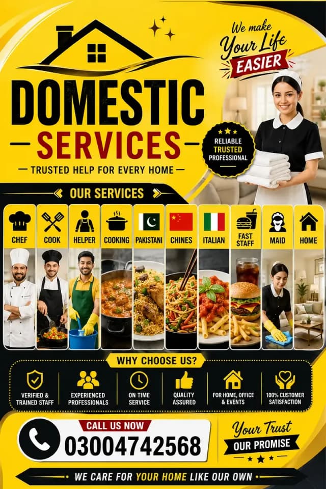 Available Verified Sheff / Cook / Maids / Baby sitter / Attend