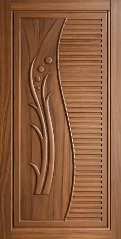 Luxury Designer Doors by D. TECH DOORS | Solid Wood, Fibre & Modern Styles | High Quality Finish | Elegant & Durable | Best for Home & Office Use | Custom Orders Available, Contact us 0309101