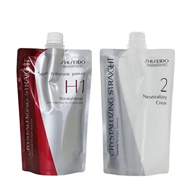 Imported Crystallizing Hair Straightener H1 with Neutralizing Emulsion 2 for Hair Rebonding in Pakistan