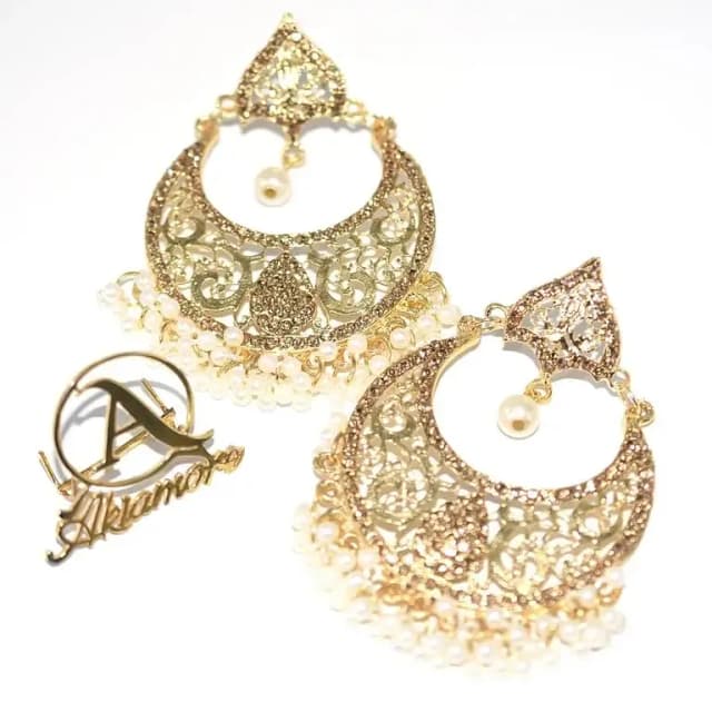 Bohemian Tassel Jhumka Earrings by Ethnic - Indian Jewelry