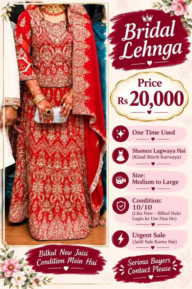 bridal lehnga