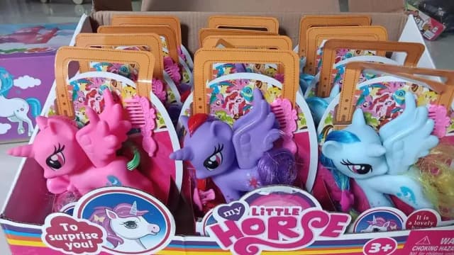 Pony Horse Long Hair Toy With Comb For Kids