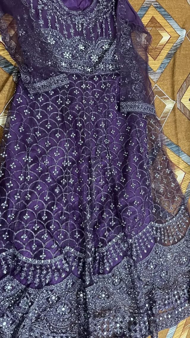 Silver and purple Maxi
