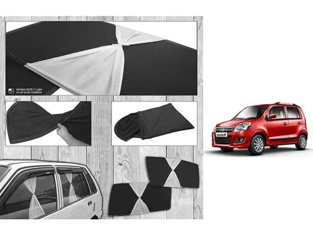 Foldable Sun Shades for Suzuki Wagon R with Local Fancy Design