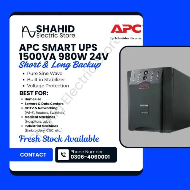 apc ups 1000va ,1500va / solar inverter/lithium batteries  available