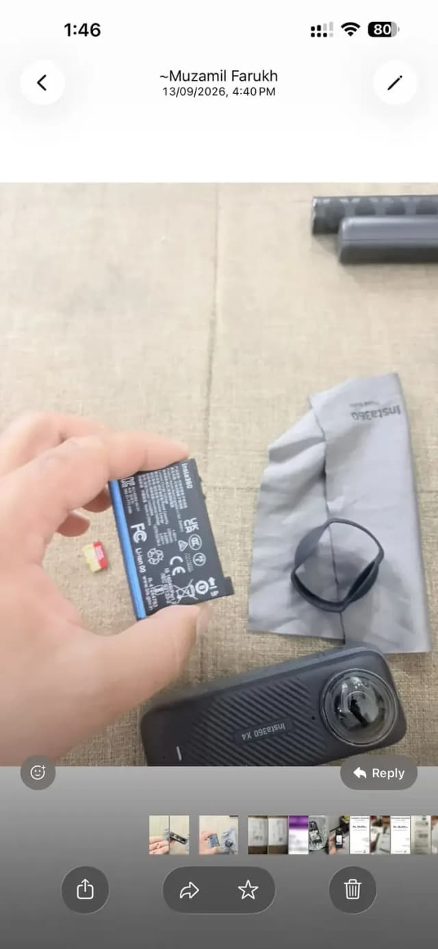insta360 x4 battery