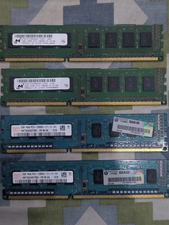 hynix 2GB and Micron 2GB 4 desktop RAM