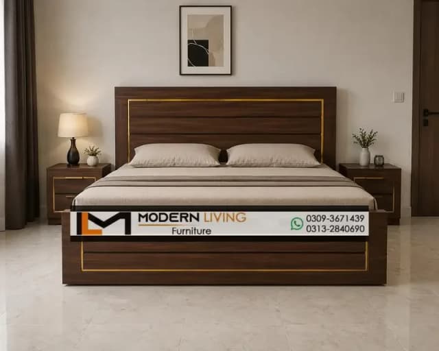 King Bed With 2 Side Tables Best Quality In Your Choice Colours
