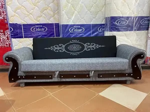 sofa cum bed (2 in1)(sofa + bed)(Molty foam)(10 years warranty )