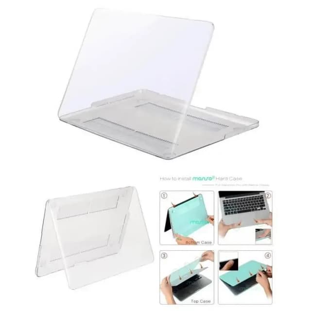 Macbook shell case 13 inch Touchbar Transparent