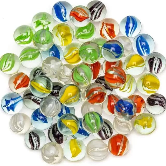 Playing Mix Marble Ball For Dacoration & Kids - Pack Of 100 PCS