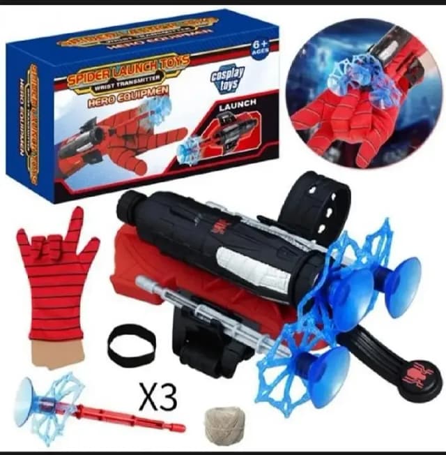 Spider Web Shooters Toy Set for Kids - Launcher Wrist Toy for Cosplay and Educational Play