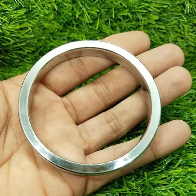 Stainless Steel Silver Kara For Boys & Men's
