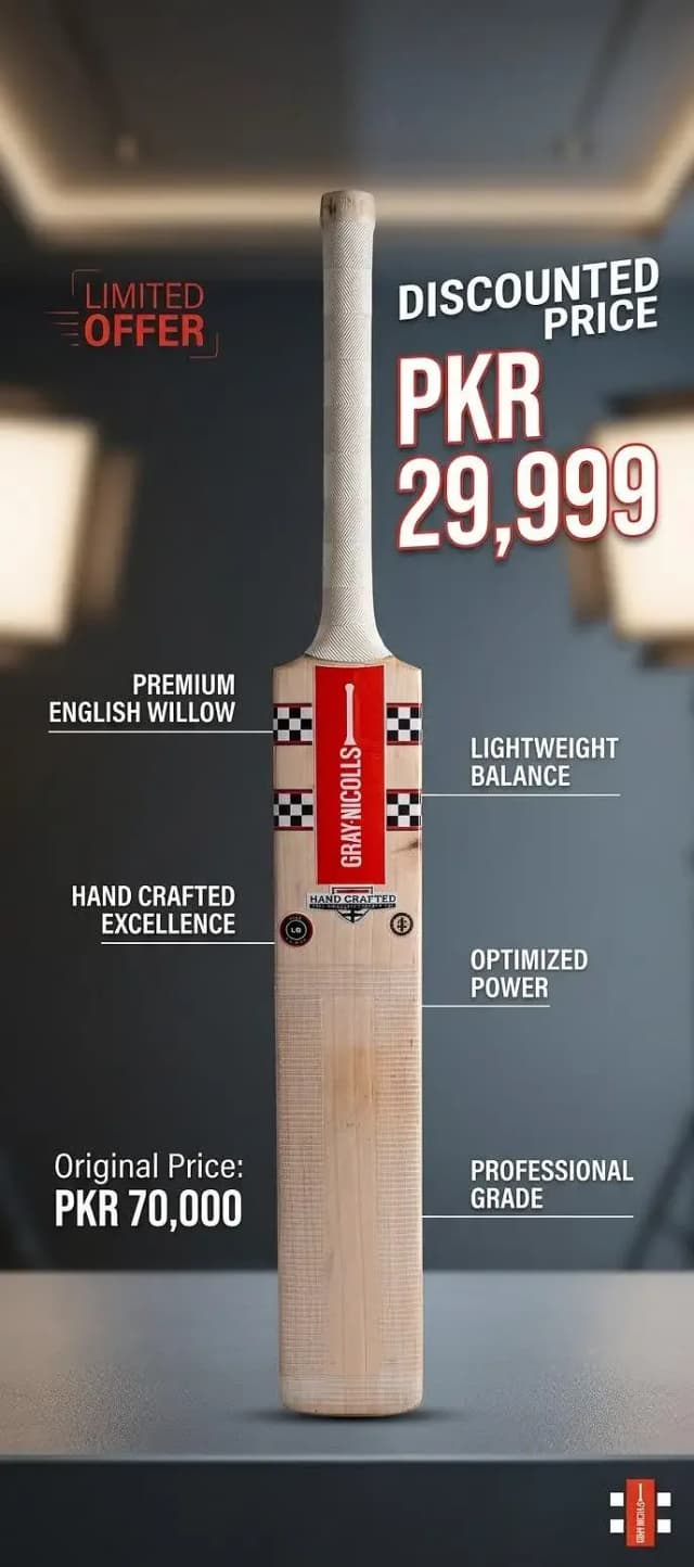 Brand New Gray-Nicolls English Willow Cricket Bat – Huge Discount!