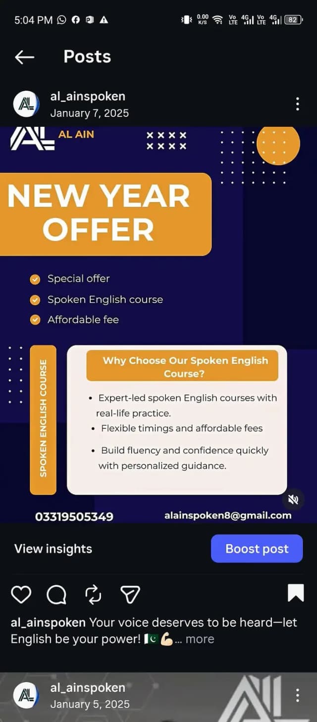 International Spoken English Course /Foreign Qualified Female Teacher