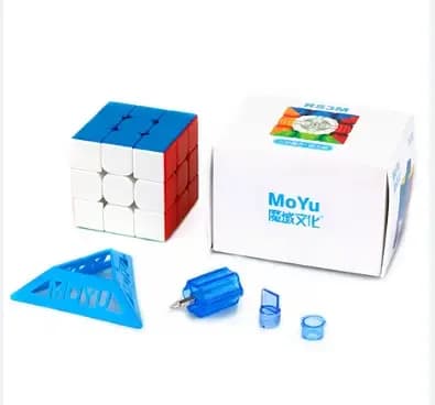 Moyu RS3M 2020 Magnetic 3x3 Cube - Speed Puzzle for Kids, Stickerless Design, Ideal for Magic Cube Enthusiasts