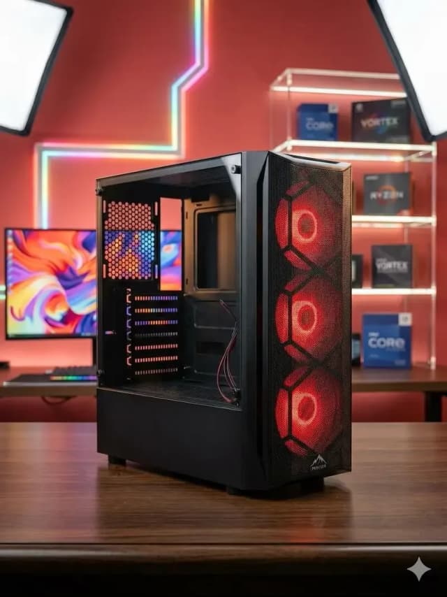 Core i5 7th Gen ARGB Casing Gaming PC 8GB radeon graphic card