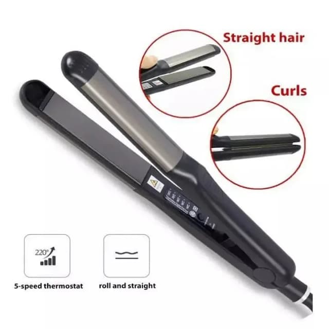 Professional Silk Rebinding Hair Straightener by Pro for Sleek and Curly Styles