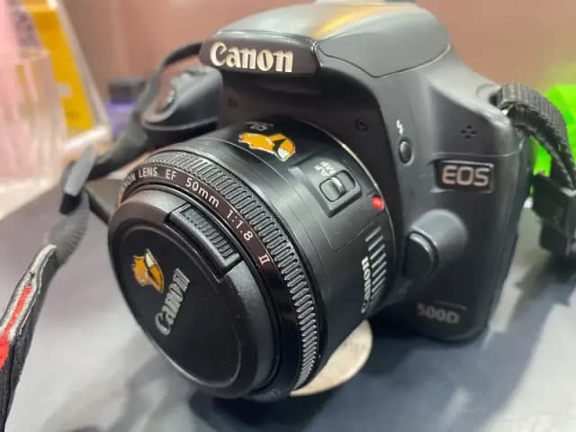 DSLR Camra Canon EOS 500D With 2 Lens Orignal With 9.5/10 Condition