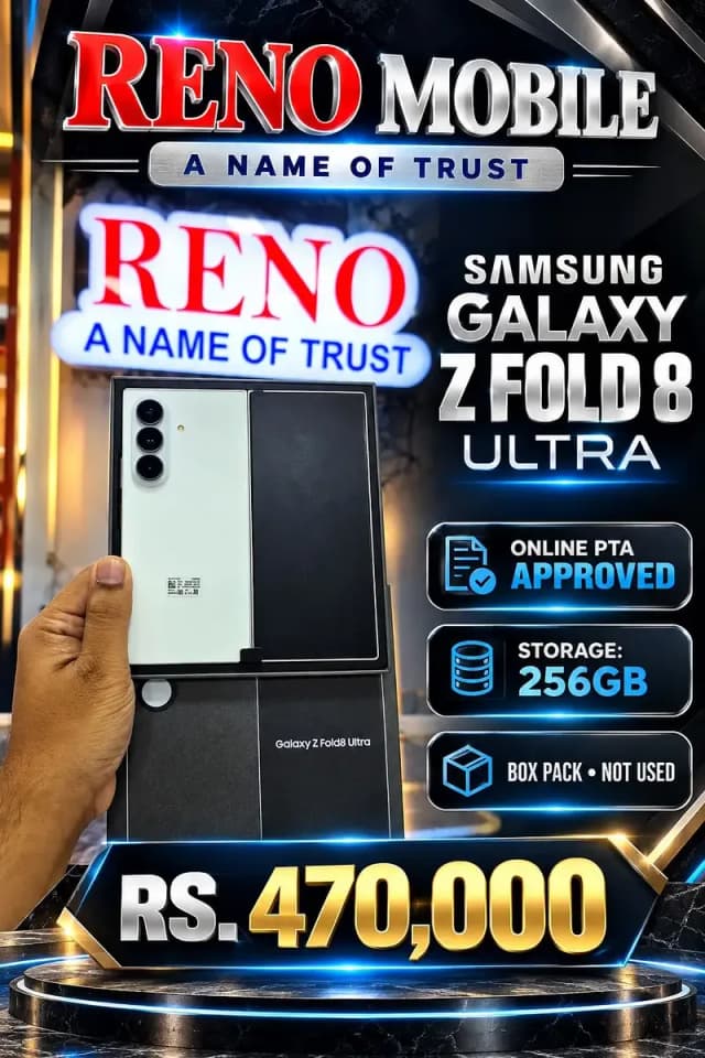 Samsung Z Fold 8 Ultra 256Gb Olnine Pta Approved