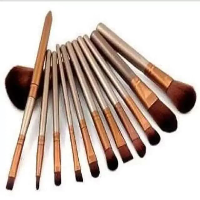 Set of 12 Makeup Brushes