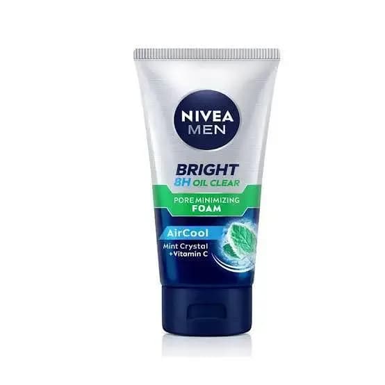 Original Men's Bright 8H Oil Clear Face Foam for Pore Minimization and Cooling