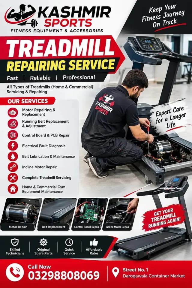 Treadmill repairing service Equipment Repair Service | All Over Lahor