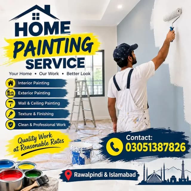 Home painting service in Rawalpindi &islambad interior&exteriorpainter