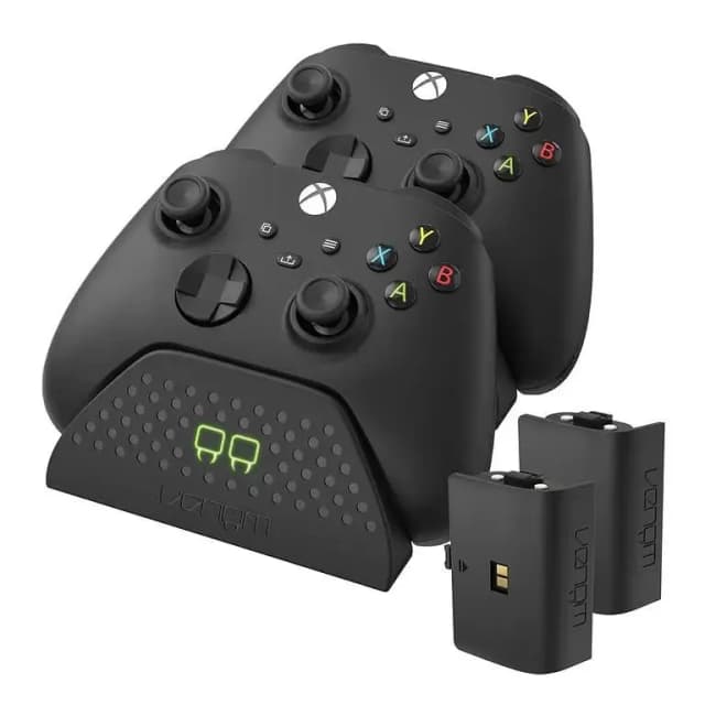 Venom Twin Charging Dock with 2 Rechargeable Battery Packs for Xbox Series X S Xbox One Controllers Black