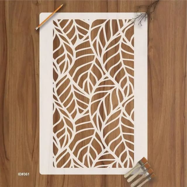 Vines Pattern Reusable Stencil for Canvas and Wall Painting id 361